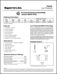 TN2640N3 Datasheet