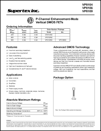 VP0109N3 Datasheet