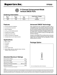 VP0550N3 Datasheet