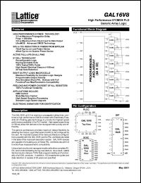 GAL16V8D-25QJI Datasheet