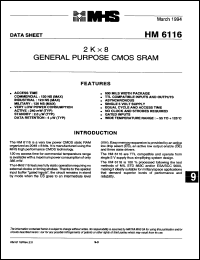 HM4-6116L-6 Datasheet