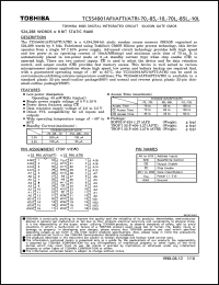 TC554001AF-70L Datasheet
