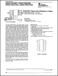 CD74ACT651M96 Datasheet