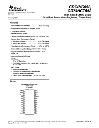 CD74HCT652M96 Datasheet