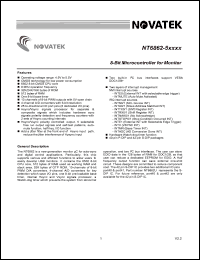 NT6862 Datasheet