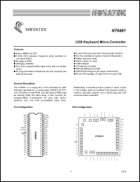 NT6881 Datasheet