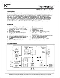 KL5KUSB107 Datasheet