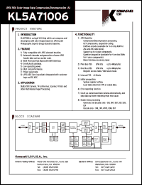 KL5A71006 Datasheet