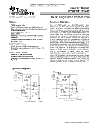 CY74FCT16646CTPVCT Datasheet