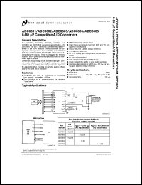 ADC0804LCWMX Datasheet