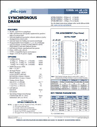 MT48LC16M8A2TG-7E Datasheet