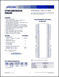 MT48LC4M32B2TG-6 Datasheet