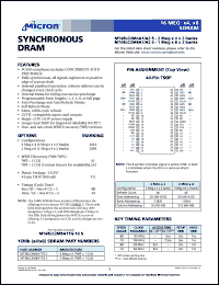 MT48LC4M8A1TG-10 Datasheet