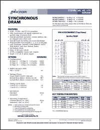 MT48LC16M16A2FG-75 Datasheet