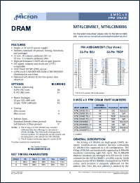 MT4LC8M8E1DJ-5 Datasheet