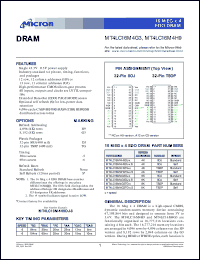MT4LC16M4H9DJ-5S Datasheet