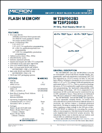 MT28F200B3WG-9T Datasheet