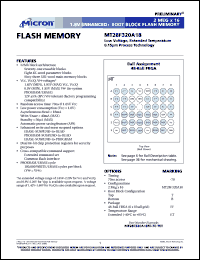 MT28F320A18FF-70TET Datasheet