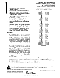 SNJ54ABT16543WD Datasheet