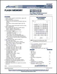 MT28F642D20FN-705BET Datasheet