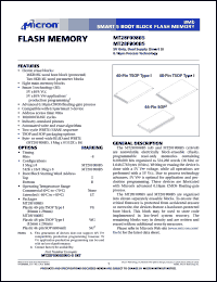 MT28F800B5WG-8T Datasheet