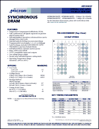 MT48LC8M16LFFF-10 Datasheet