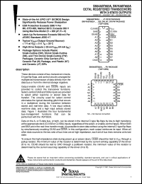 SNJ54ABT652AFK Datasheet