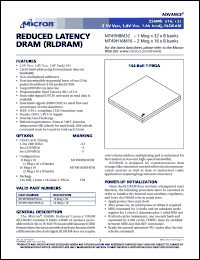 MT49H8M32FM-5 Datasheet