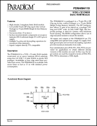 PDM4M4110S15M Datasheet