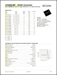 REC15-1012DRWBZ Datasheet