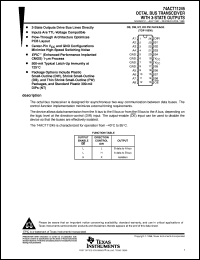74ACT11245DBLE Datasheet