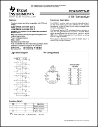 CY54FCT245TLMB Datasheet