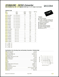 REC5-1109SRW Datasheet