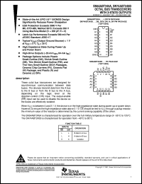 SN74ABT245BDWR Datasheet