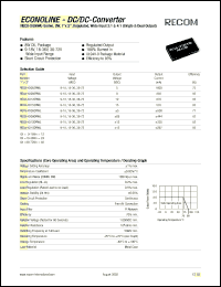 REC8-2905DRWL Datasheet