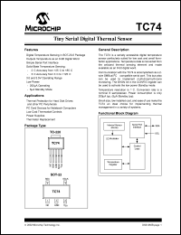 TC74A3-3.3VAT Datasheet