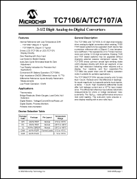 TC7106AIPL Datasheet