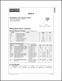 SS9014 Datasheet