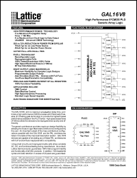 GAL16V8B-25LJI Datasheet