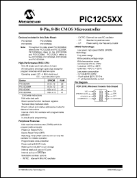 PIC12C508A-04/SN Datasheet