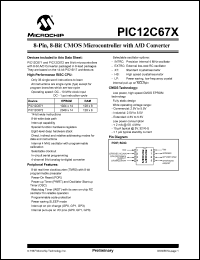 PIC12C672-10/SM Datasheet