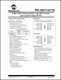 PIC16C712-04/P Datasheet