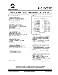 PIC16C773-I/SO Datasheet