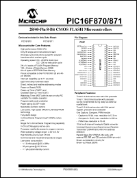 PIC16F871-I/L Datasheet