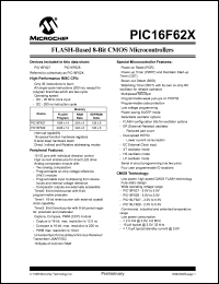 PIC16F628-04/P Datasheet