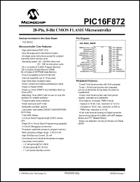 PIC16F872-I/SS Datasheet