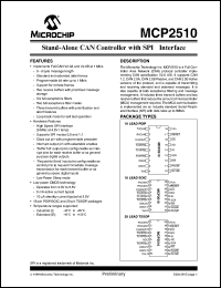 MCP2510-I/P Datasheet