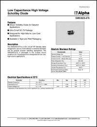 SMS3925-079 Datasheet