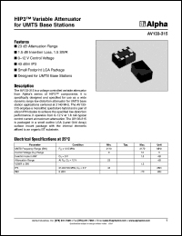 AV133-315 Datasheet