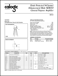 M116 Datasheet